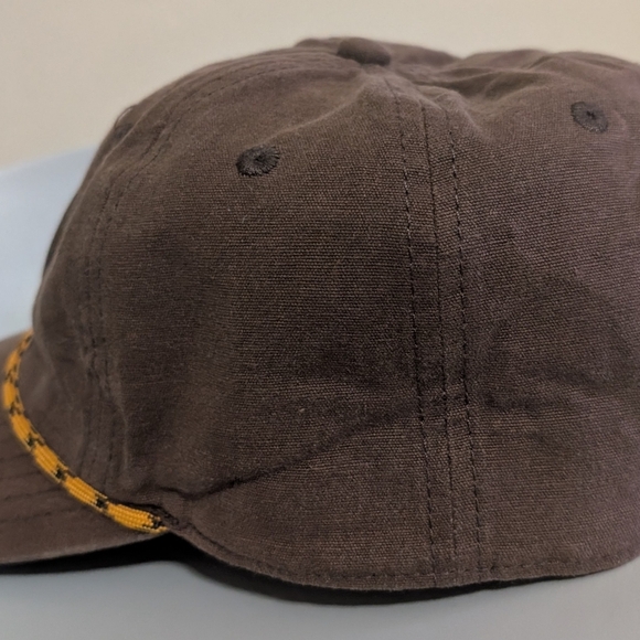 Smokey Bear Hat Cap Snap Back Brown Rope Outdoors Hiking Camping Outdoors Mens - Picture 5 of 8